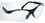 SAS Safety Corp 541-0000 Safety Glass Sidewindr Blk Frame Cl, Price/EACH