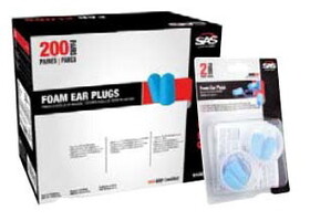 SAS Safety Corp 6100 Ear Plugs Foam(200Pk)