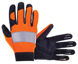 SAS Safety Corp 6362 Glove Med Orange Mech W/Reflect Tape