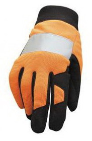 SAS Safety Corp 6363 Glove Lg Ornge Mech W/Reflect Tape