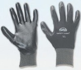 SAS Safety Corp 640-1909 Glove Nitrile Coated Black Pawz Lg