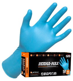 SAS Safety Corp SA6606-40 Nitrile Powder Free Exam Grade Glove Sm
