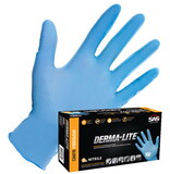 SAS Safety Corp Nitrile Derma Lite Pwdrd Glvs Xxl 100/Bx