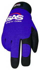 SAS Safety Corp 6662 Mechanics Blue Gloves S-M