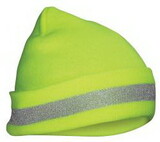 SAS Safety Corp Beanie Knit Hi Viz One Size-Yellow