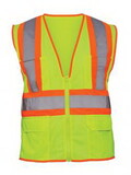 SAS Safety Corp Vest Fr2-Tone Cls 2 Hi Viz Yellow-L