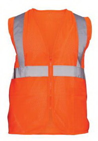 SAS Safety Corp SA692-1111 Vest Cls 2 Orange Hi-Viz-2Xl
