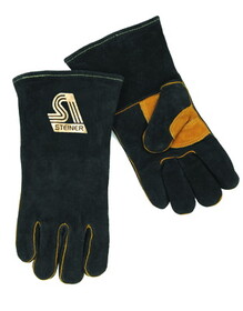 Steiner Industries SB2619B-L Lg Black B-Sa Weld Glove Foam Lined