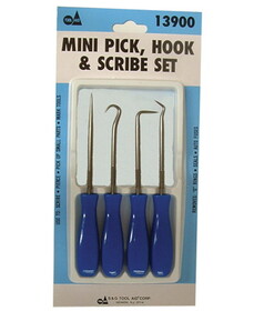 S & G TOOL AID 13900 Mini Pick/Hook/Scribe Set