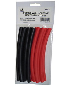 S & G TOOL AID SG23220 Dbl Wall Heatshrink Tubes 1/8" (20/Bag)