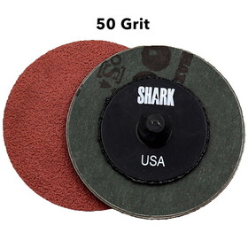 Shark SI12842 Alumoxidetwistlock Disc 2" 50Grit (10Pk)