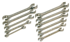 SK Hand Tool 371 Set Sae/Mt Flare Nut Sup Chr 11 Pc