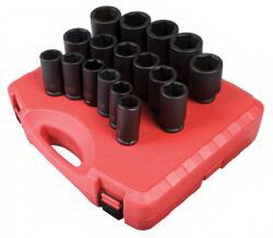 Sunex 4686 Skt Set 3/4" Dr 17 Pc .Met Imp
