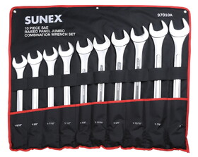 Sunex SU97010A Wrench Set 10 Pc Jumbo Combination