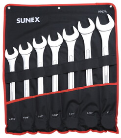 Sunex SU9707A Wrench Set 7 Pc Jumbo Sae Comb