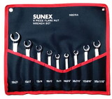 Sunex 9809 Wrench Set 9 Pc Flare Nut