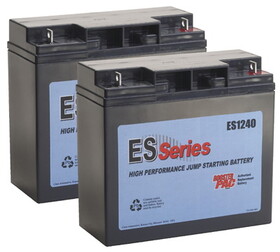 Clore Automotive ES1240 Battery (2Pk)Kit-Es6000/Es7000 40Ah