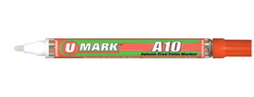 U-Mark UM10107 A10 Xylene Free Paint Mrkr Orange-Ea