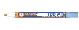 U-Mark UM10213 100P Marker Permanent Lt Blue-Ea