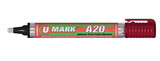 U-Mark 10704 A20 Paint Marker W/Rev Tip Red-Ea
