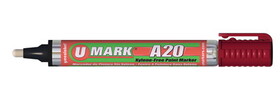 U-Mark 10704 A20 Paint Marker W/Rev Tip Red