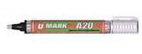 U-Mark 10705 A20 Paint Marker W/Rev Tip White