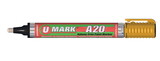 U-Mark 10706 A20 Paint Marker W/Rev Tip Yellow-Ea
