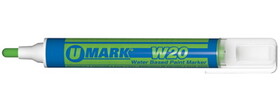 U-Mark UM10853 W20 Wtrbsd Paint Marker Green-Ea