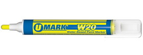 U-Mark 10856 W20 Wtrbsd Paint Marker Yellow-Ea