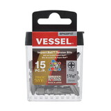 Vessel VESIBPH230P15T Imp Ball Torsion Bit 2X30 15Pc Box