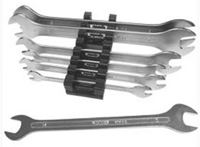 VIM Tools VIMFW100 Wrench Set Met Flat 7Pc Set 6Mm Thru 19M