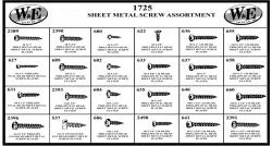 W & E 1725 Sheet Metal Screw Asst Av6003