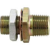 Midland Industries 28325 Bulkhead Adapter, 1/2-in MIP x 1/4-in FIP, Brass/Steel