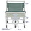 MJM International 130-5 Bariatric shower chair 30" internal width, full support seat with commode opening (6-HEAVY DUTY CASTERS 5" x 1 1/4"), 10 qt slide out commode pail, 700 lbs weight capacity