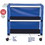 MJM International 332-2C 2-shelf utility / linen cart with mesh or solid vinyl cover, shelf size: 20" x 32", 100 lbs per shelf