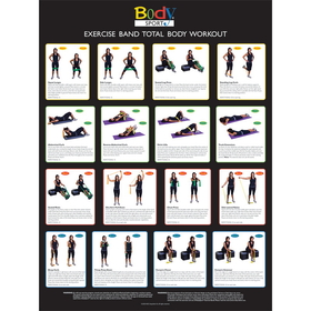 Body Sport BDSRBW Resistance Tube & Band Exercise Chart