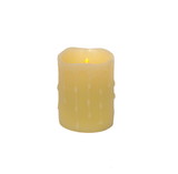 Melrose 38600DS LED Wax Dripping Pillar Candle (Set of 4) 3