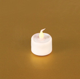 Melrose 42097DS LED Flickering Tea Light w/6 Hr Timer (Set of 12) 1"H Plastic (2 CR2450 Lithium Batt Incld.)