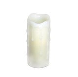 Melrose 46858DS LED Wax Dripping Pillar Candle (Set of 6) 1.75