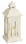 Melrose 50219DS Lantern w/3"x3" LED Candle (Set of 2) 12.25"H Iron/Glass/Plastic - 2 AA Batteries Not Incld.
