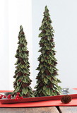 Melrose 56699DS Holly Trees w/Pinecone Detail (Set of 2) 19.5