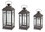 Melrose 57349DS Lantern (Set of 3) 14"H, 17"H, 20"H Metal/Glass