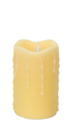 Melrose 57481DS Simplux LED Dripping Candle w/Moving Flame (Set of 2) 3"D x 5"H