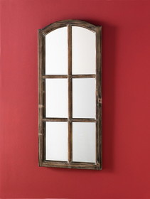 Melrose 58378DS French Farmhouse Mirror 19.5"Wx43"H Wood/Glass