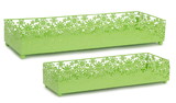 Melrose 58526DS Daisy Trays (Set of 4) 13.5