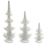 Melrose 60304DS Frosted Pine Trees (Set of 3) 12