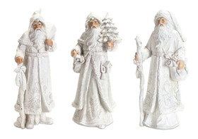 Melrose 64610DS Winter Santas (Set of 3) 13"H Polyresin