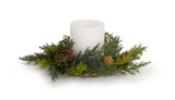 Melrose 68535DS Arborvitae Candle Wreath (Set of 6) 11