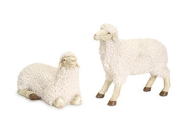 Melrose 72576DS Sheep (Set of 4) 4.75"H, 7.5"H Resin