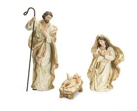 Melrose 72577DS Holy Family (Set of 3) 5.25"H - 18.5"H Resin